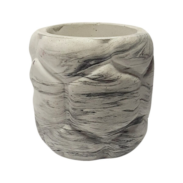 Kando Texture – Marble-Effect Stone Holder with Neutral Tones