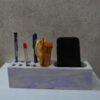 Rage Tone – Bold Marble Design Pen Holder in Stone Finish