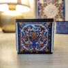 Persian Wooden Cube Tealight Holder Tile Hami