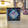 Persian Wooden Cube Tealight Holder Tile Liana