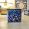 Persian Wooden Cube Tealight Holder Tile Yasna