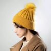 Women's Knitted Winter Beanie - Model Flower