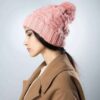 Women's Knitted Winter Beanie - Model Thick
