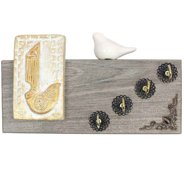 Decorative & Handcrafted Wall Key Holder Model Bird
