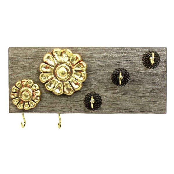 Decorative & Handcrafted Wall Key Holder Model Flower