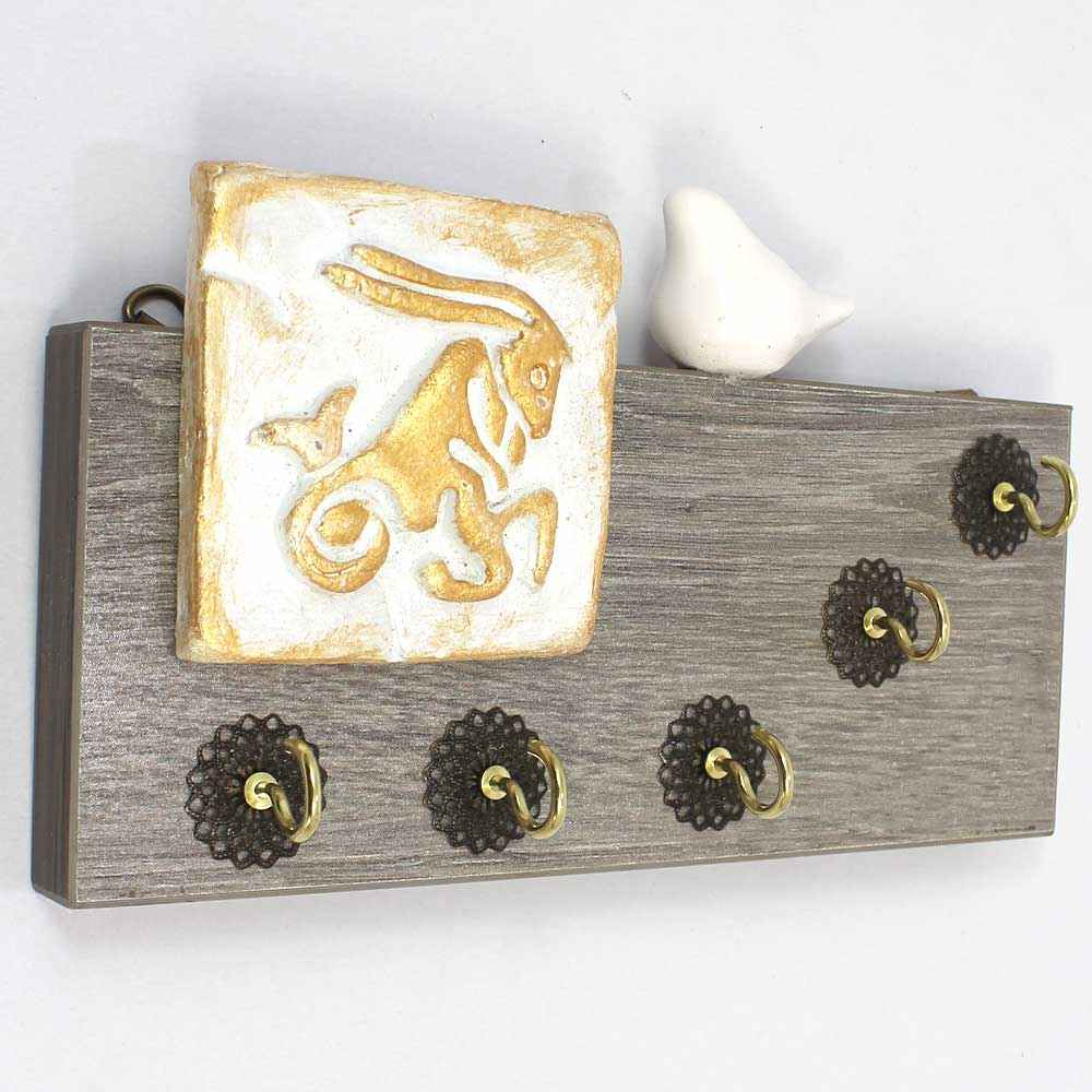 Decorative & Handcrafted Wall Key Holder Model Goat