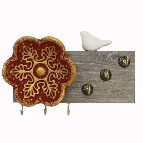 Decorative & Handcrafted Wall Key Holder Model Palm