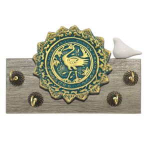 Wooden Wall Key Holder Handmade with Traditional Design