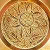 Hand Engraved Brass Ashtray – Artistic Intricate Floral Design