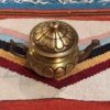 Persian Brass Teapot Handcrafted with Elegant Etched Design Lined