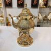 Brass Teapot Hand-Engraved with Elegant Etched Design Tala