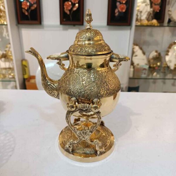 Brass Decorative Teapot & Warmer Hand Crafted Model Tala ShopiPersia
