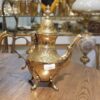 Brass Teapot Hand-Engraved with Elegant Etched Design Chic