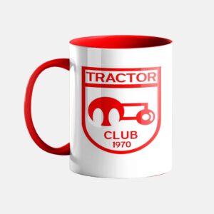 Ceramic Mug with Tractor Football Club Logo Red & White