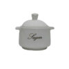 Ceramic Sugar Bowl with Lid Artistic Style