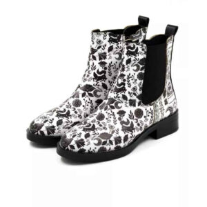 Chelsea Boots With Printed Synthetic Leather Model Zipper