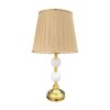 Accent Table Lamp with Fabric Tapered Lampshade Modern