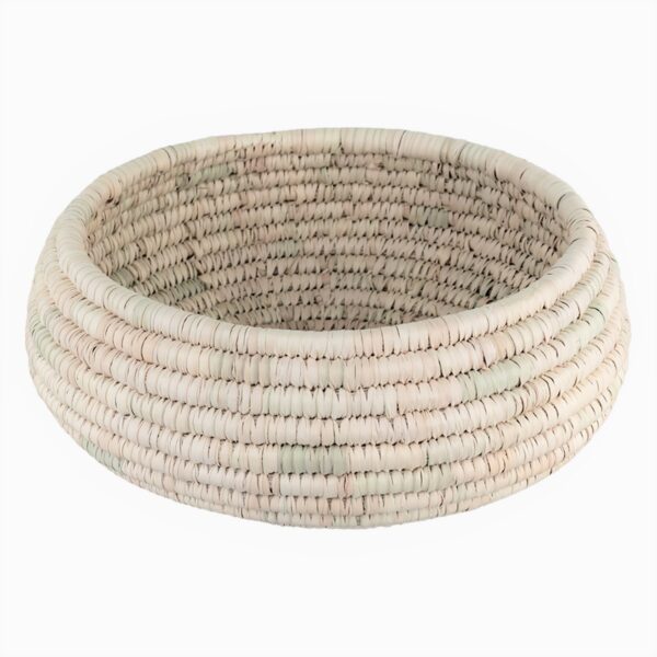 Persian Handwoven Palm Leaf Storage Basket