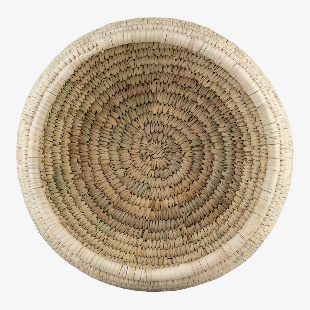 Persian Handwoven Palm Leaf Storage Basket