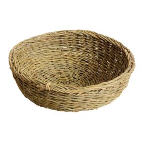 Natural Wicker Basket Handwoven in Brown