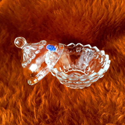 Glass Sugar Bowl with Lid Model Onyx