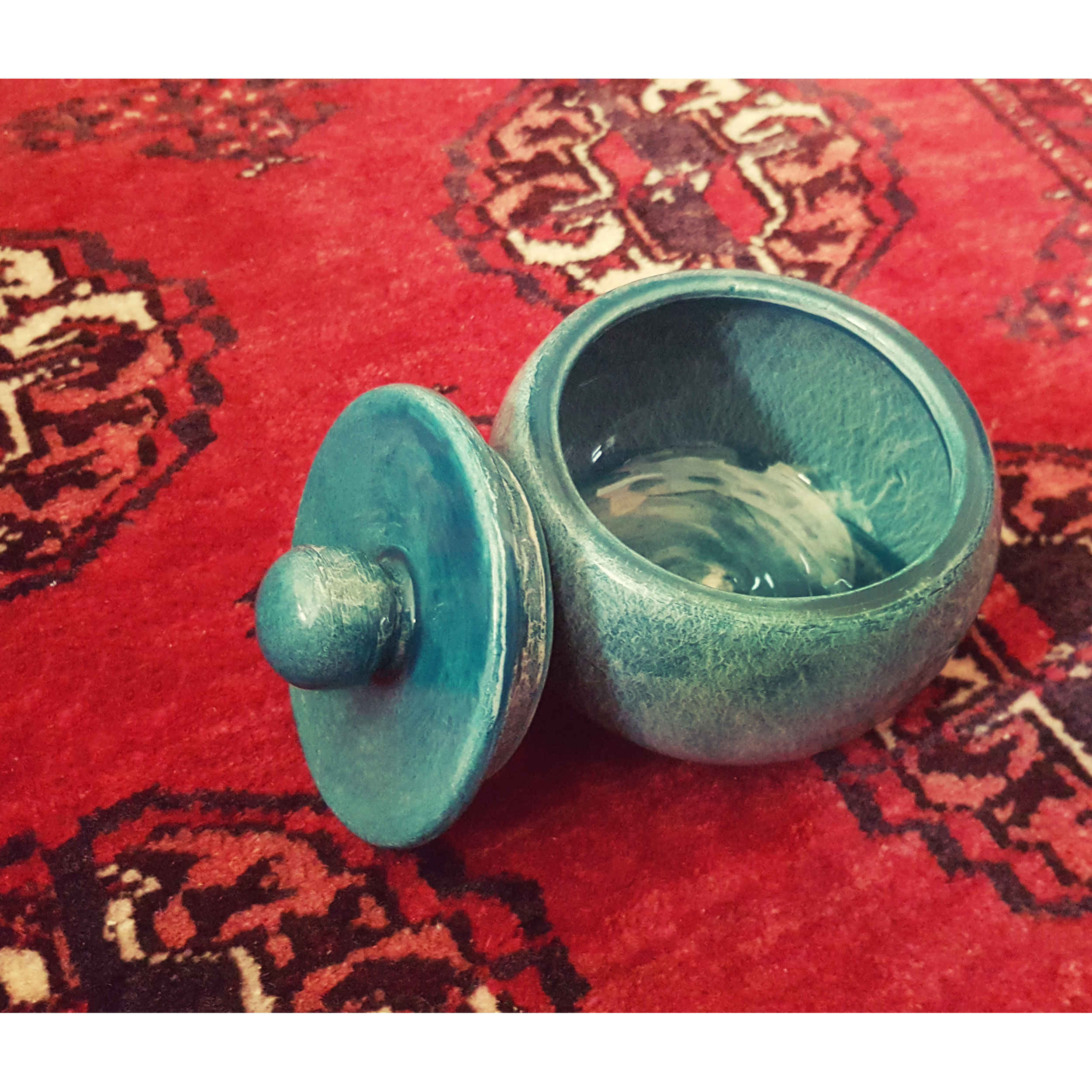 Ceramic Sugar Bowl with Lid Artistic Style Avin