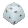 Ceramic Sugar Bowl with Lid Artistic Style Snowflake