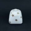 Ceramic Sugar Bowl with Lid Artistic Style Snowflake