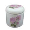 Ceramic Sugar Bowl with Lid Artistic Style Rose Pattern