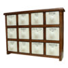 Handcrafted 12 Ceramic Drawers Chest with Wooden Box