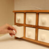 Handcrafted 8 Ceramic Drawers Chest with Wooden Box