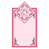 Islamic Prayer Mat Pink Velvet Sajadah with Vintage Floral Design