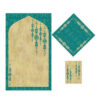 Islamic Prayer Mat Velvet Sajadah Lightweight with Eslimi Design
