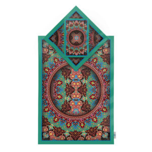 Islamic Prayer Mat Velvet Sajadah Lightweight with Eslimi Pattern