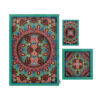 Islamic Prayer Mat Velvet Sajadah Lightweight with Eslimi Pattern