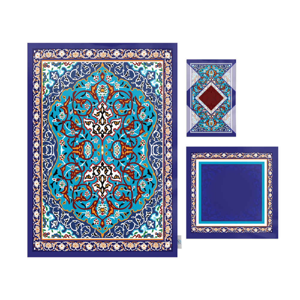Islamic Prayer Mat Velvet Sajadah Lightweight with Traditional Style