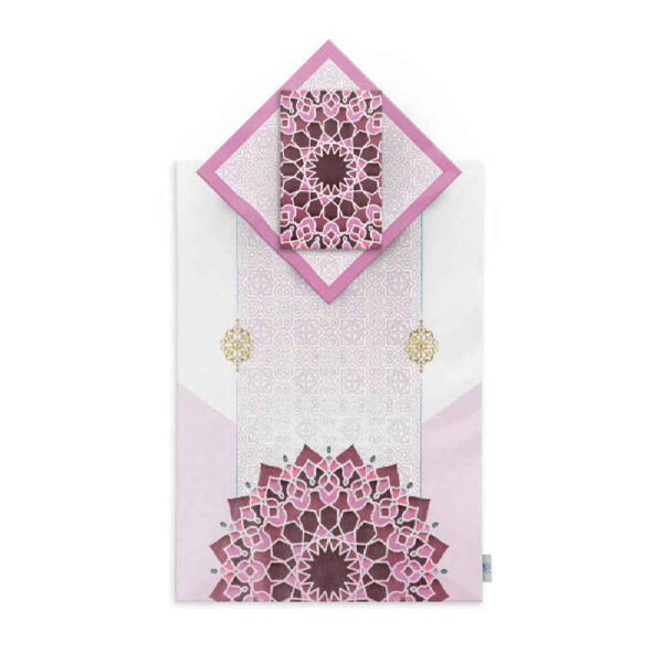 Islamic Prayer Mat Velvet Sajadah with Big Flowers Design