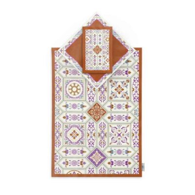 Islamic Prayer Mat Velvet Sajadah with Minimal Flowers Design