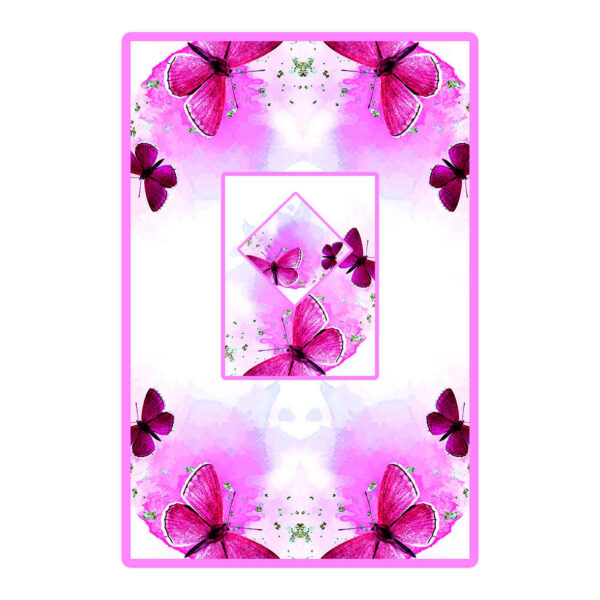 Islamic Prayer Mat Velvet Sajadah with Pink Butterfly Design