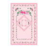 Islamic Prayer Mat Velvet Sajadah with Pink Floral Design
