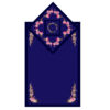 Islamic Prayer Mat Velvet Sajadah with Pink Floral Pattern