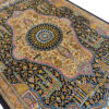 Authentic Persian Prayer Silk Rug Hand-Knotted & Luxurious Sajada Dastbaf