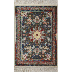 Authentic Persian Prayer Rug Hand-Knotted & Luxurious Sajada Haris