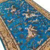 Authentic Persian Prayer Silk Rug Hand-Knotted & Luxurious Sajada Hunting