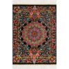 Authentic Persian Prayer Silk Rug Hand-Knotted & Luxurious Sajada Medallion