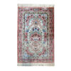 Authentic Persian Prayer Silk Rug Hand-Knotted & Luxurious Sajada Mina