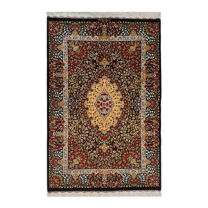 Authentic Persian Prayer Silk Rug Hand-Knotted & Luxurious Sajada Rahimi