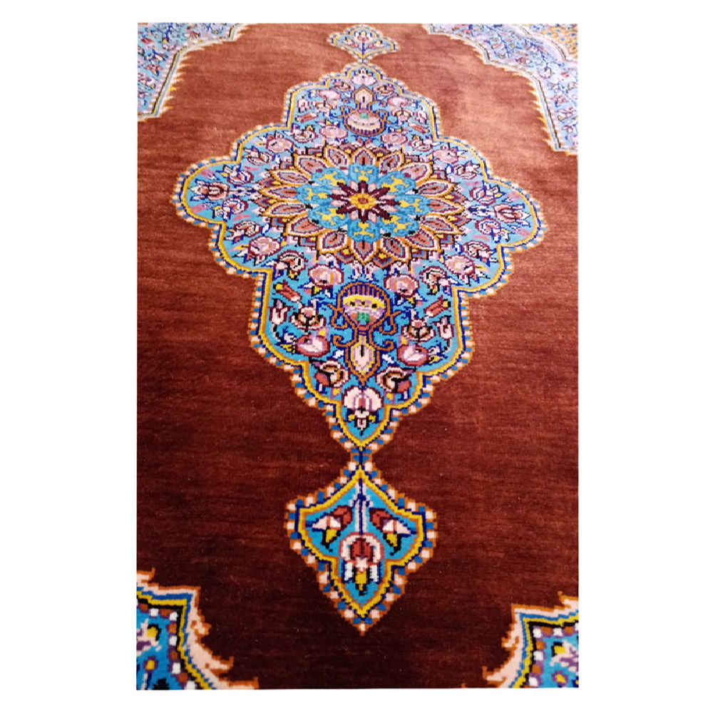 Authentic Persian Prayer Silk Rug Hand-Knotted & Luxurious Sajada