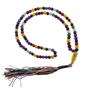 Islamic Rosary Prayer Beads with Colorful Agate Model Umm ul-Banin