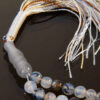 Islamic Agate Rosary Crafted with 101 Prayer Beads Tasbih Gray